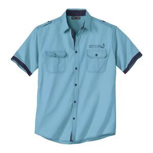 Atlas For Men Mens Pilot Shirt / Turquoise